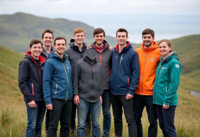 Éire Peak Programs facilitation team in the Galway hills, outdoor social inclusion program